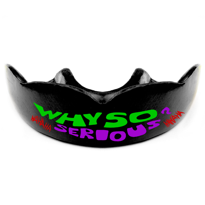 Why So Serious? Black Moldable Mouthguard with Case