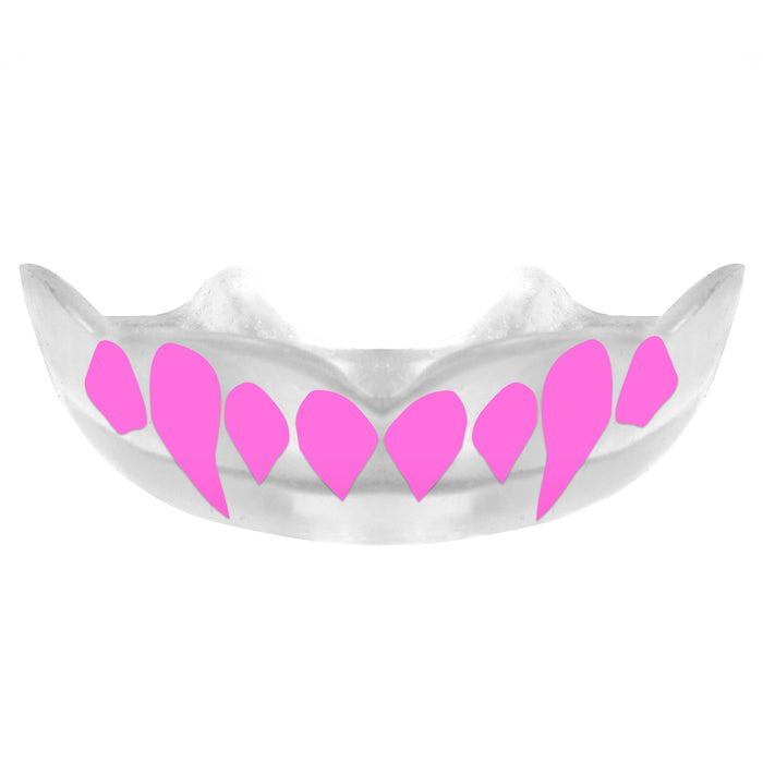 Beast Fang - Pink Teeth Clear Moldable Mouthguard with Case