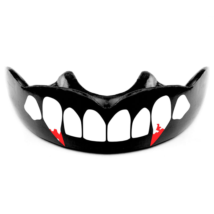 Vampire Fang - Bloody White Teeth Black Moldable Mouthguard with Case