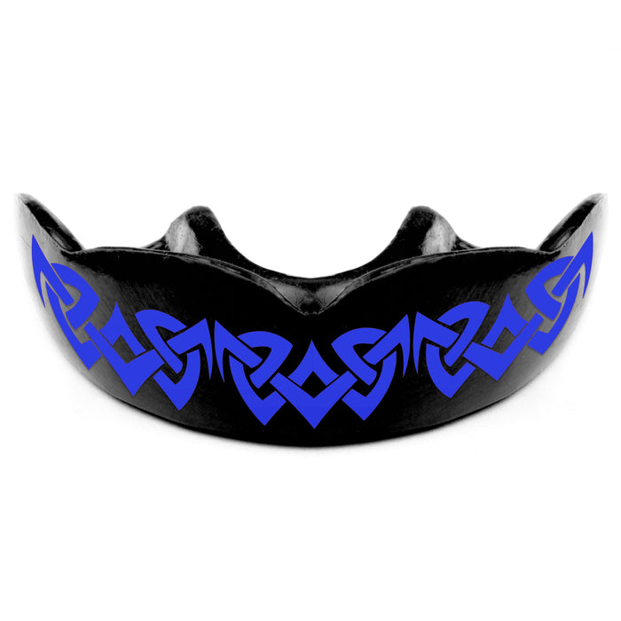 Blue, Pink, Red Tribal Moldable Mouthguard with Case