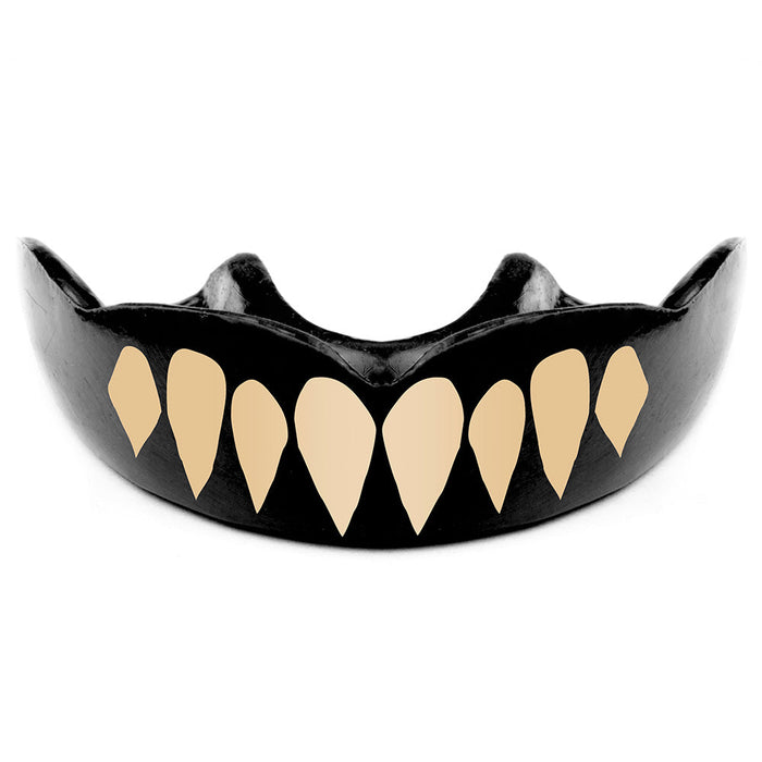 Demon Fang - Dirty Teeth Black Moldable Mouthguard with Case